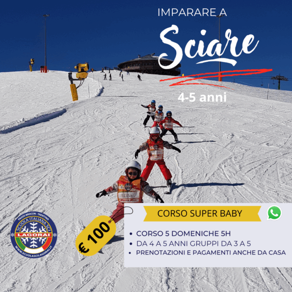 SCI CORSO COLLETTIVO SUPER BABY 5 DOMENICHE