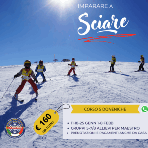 SCI Corso Collettivo 5 DOMENICHE per bambini e adulti