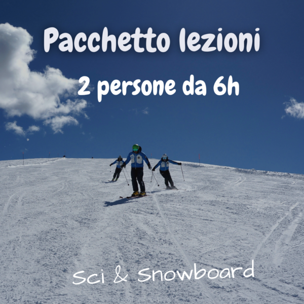 Pacchetto ore collettivo 2 persone 6h